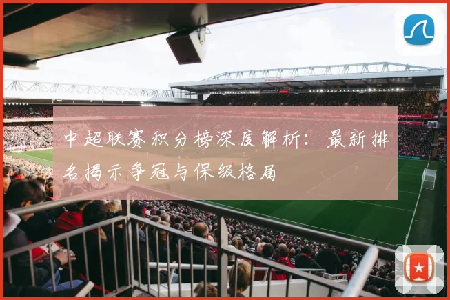 中超联赛积分榜深度解析：最新排名揭示争冠与保级格局